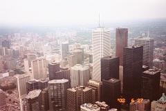 18. View from CN tower main deck -- downtown